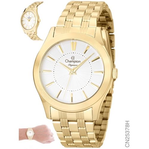 Relógio Champion Dourado Feminino Cn25378h