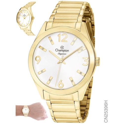 Relógio Champion Dourado Feminino Cn25396h