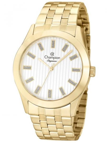 Relógio Champion Elegance Dourado Glitter Cn26706h