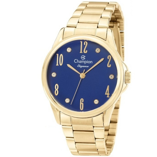 Relógio Champion Elegance Feminino Dial Azul Cn26242a