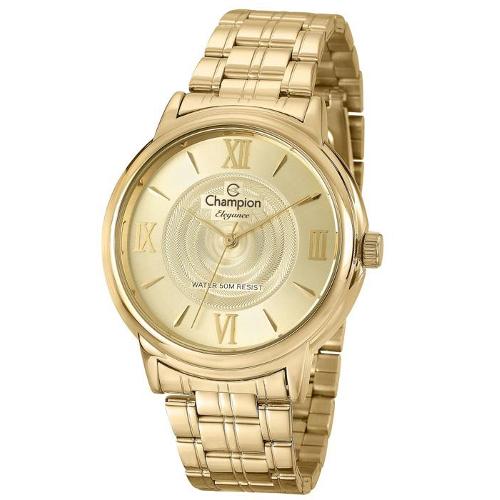 Relogio Champion Elegance Feminino Dourado Cn27278g