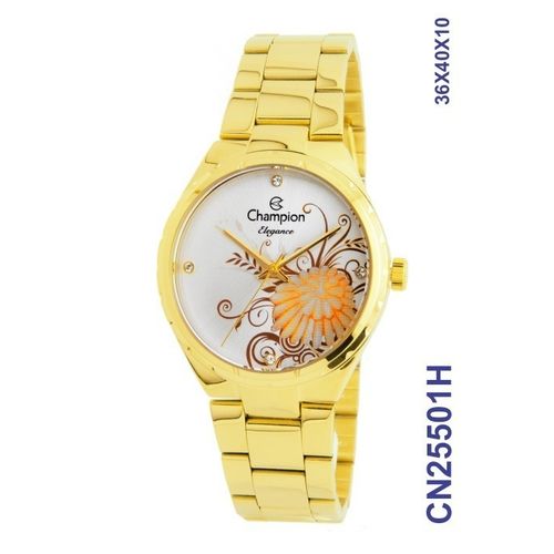 Relógio Champion Elegance Feminino Original Cn25501h