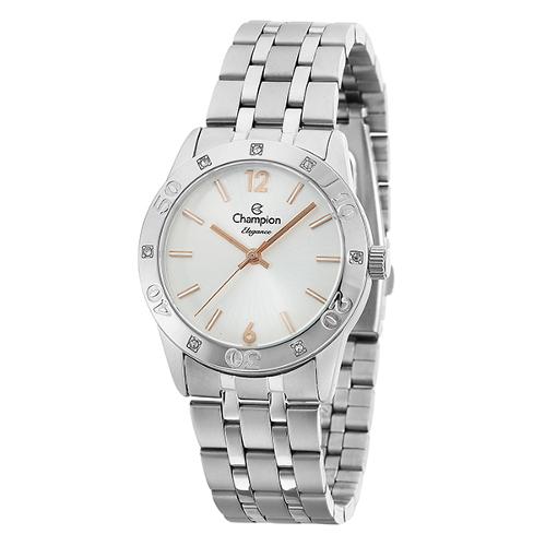 Relógio Champion Elegance Feminino Prata Cn27349q