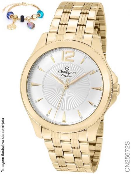 Relógio Champion Feminino Analógico + Pulseira Berloques CN25672S