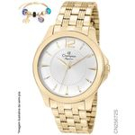 Relógio Champion Feminino Analógico + Pulseira Berloques Cn25672s