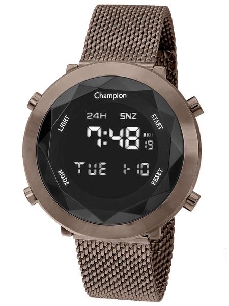 Relógio Champion Feminino Ch48028r Digital,chocolate,alarme,