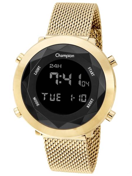 Relógio Champion Feminino Ch48028u Digital, Dourado, Alarme