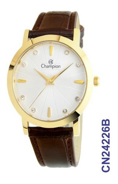 Relógio Champion Feminino Cn24226b Pulseira de Couro