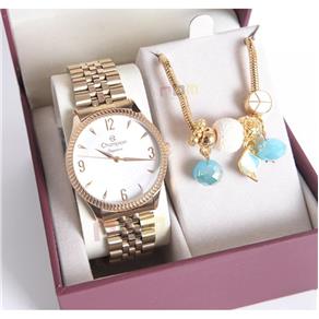 Relógio Champion Feminino CN26073S + Pulseira com Berloques