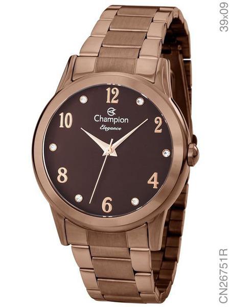 Relógio Champion Feminino CN26751R Chocolate Original