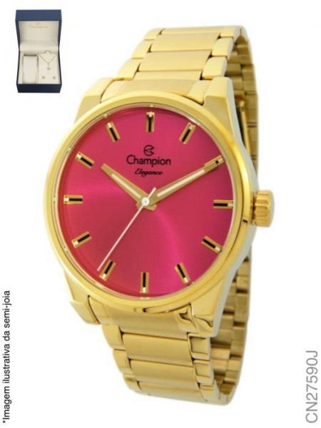 Relógio Champion Feminino + Conjunto Semi Joia CN27590J