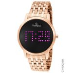 Relógio Champion Feminino Digital Dourado Rosé Ch40008h