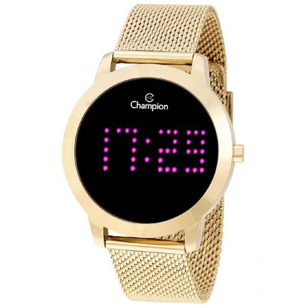 Relógio Champion Feminino Digital Led Ch40017B Dourado