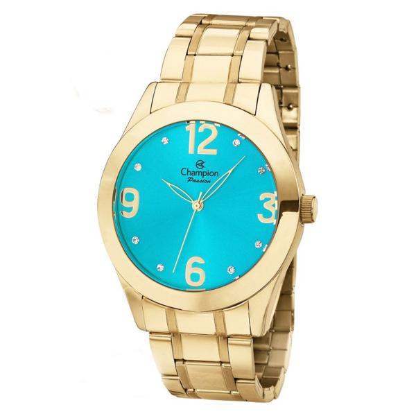 Relogio Champion Feminino Dourado Ch24268f