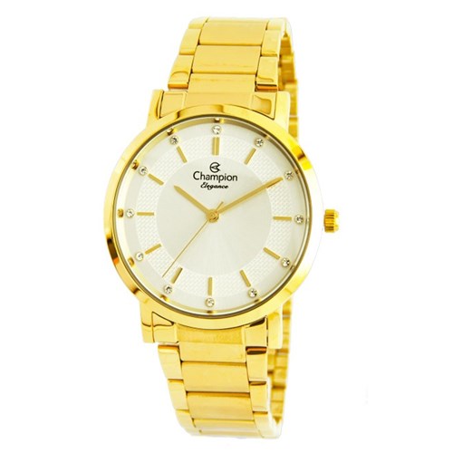 Relogio Champion Feminino Dourado Cn25627h