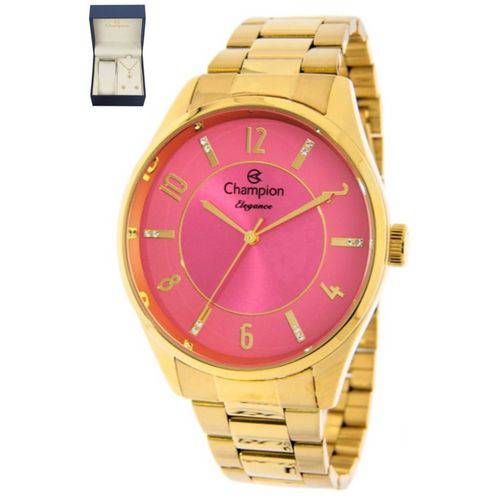 Relogio Champion Feminino Dourado Cn26288j