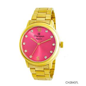 Relogio Champion Feminino Dourado Cn28437L