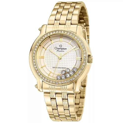 Relógio Champion Feminino Dourado Oferta Cn29785h