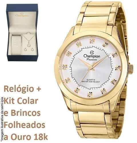 Relógio Champion Feminino Original Ch24759w Kit Brinde + Nf