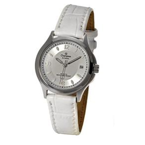Relógio Champion Feminino Pequeno Couro Branco CA28805S