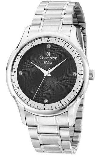 Relógio Champion Feminino Prata Diva Cn29730t - Cod 30000216