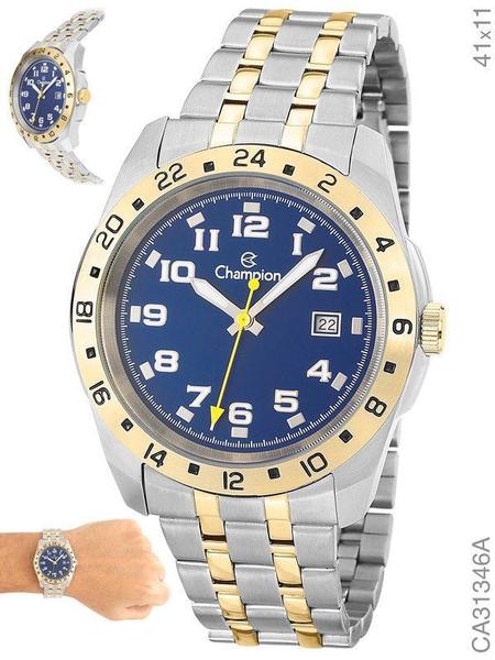 Relógio Champion Feminino Prata e Azul Aço Ca31346a