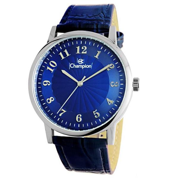 Relógio Champion Feminino Pulseira Couro Azul - CN20560F