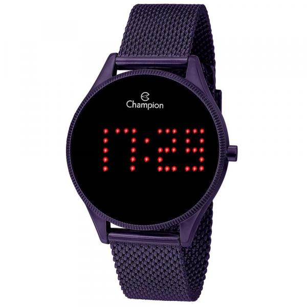 Relógio Champion Feminino Ref: Ch40026l Digital LED Roxo