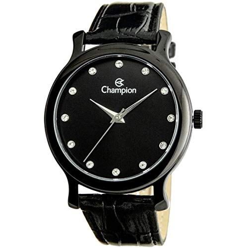 Relógio Champion Feminino Ref: Ch22733n Casual Black