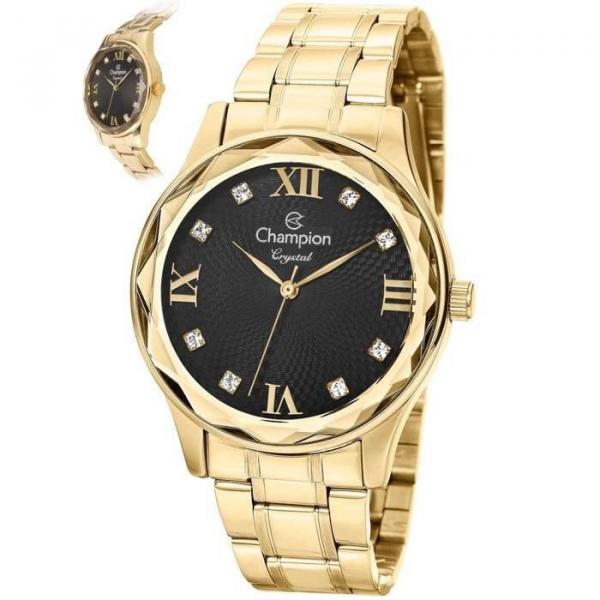 Relógio Champion Feminino Ref: Cn27465p Fashion Dourado
