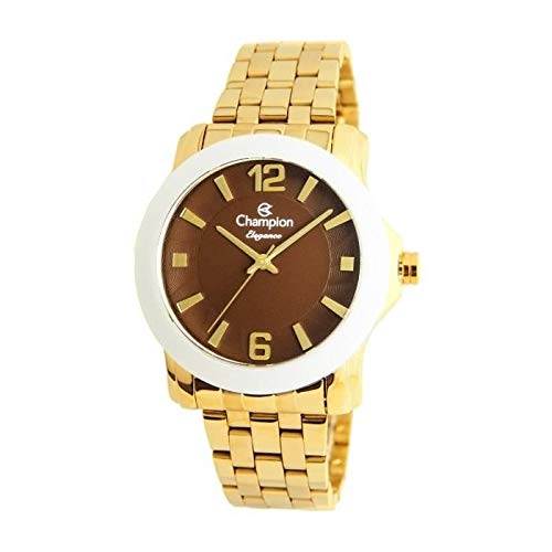 Relógio Champion Feminino Ref: Cn27661r Social Dourado