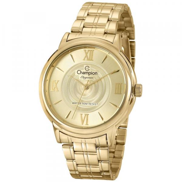 Relógio Champion Feminino Ref: Cn27278g Fashion Dourado
