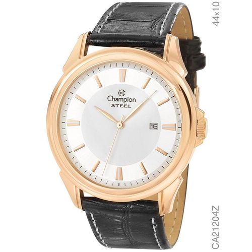 Relógio Champion Feminino Rose Pulseira Couro Ca21204z