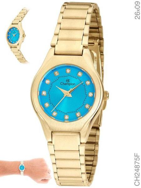 Relógio Champion Feminino Social CH24875F Fundo Azul
