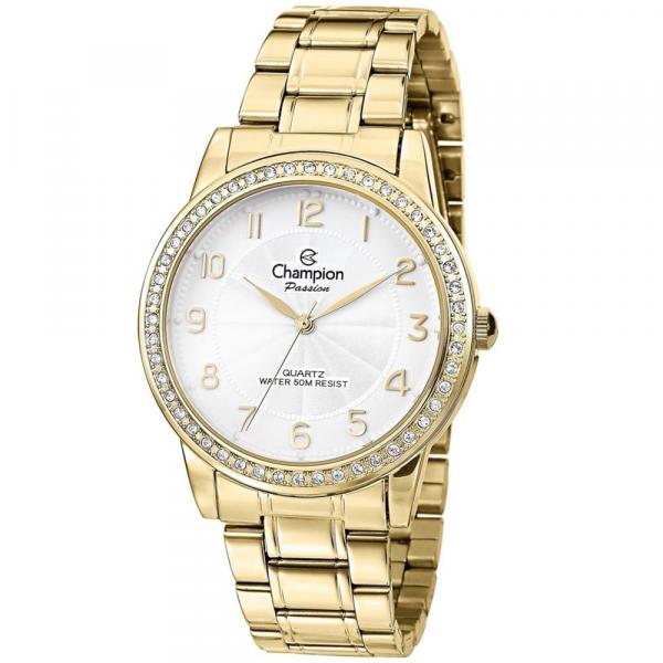Relógio Champion Feminino Social Passion Dourado Cn28679h