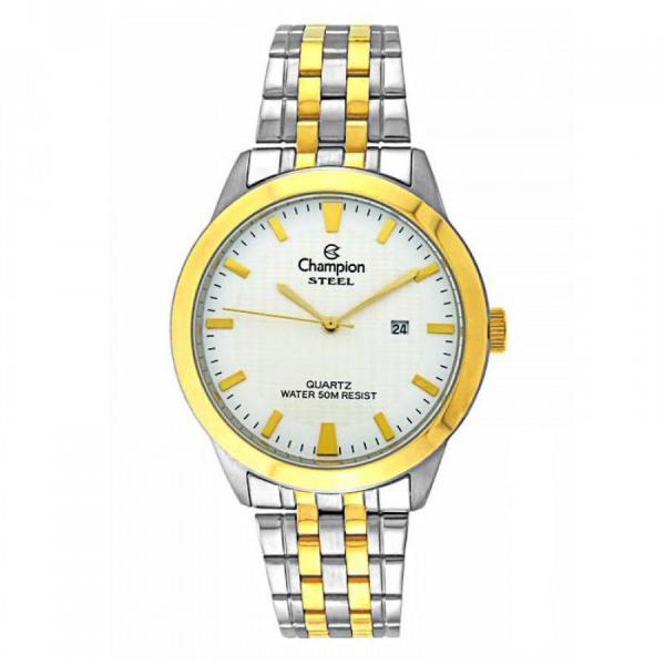 Relogio Champion Feminino Steel Prata e Dourado CA21302B