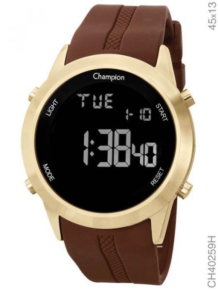 Relógio Champion Fiorano Digital Dourado Silicone CH40259H