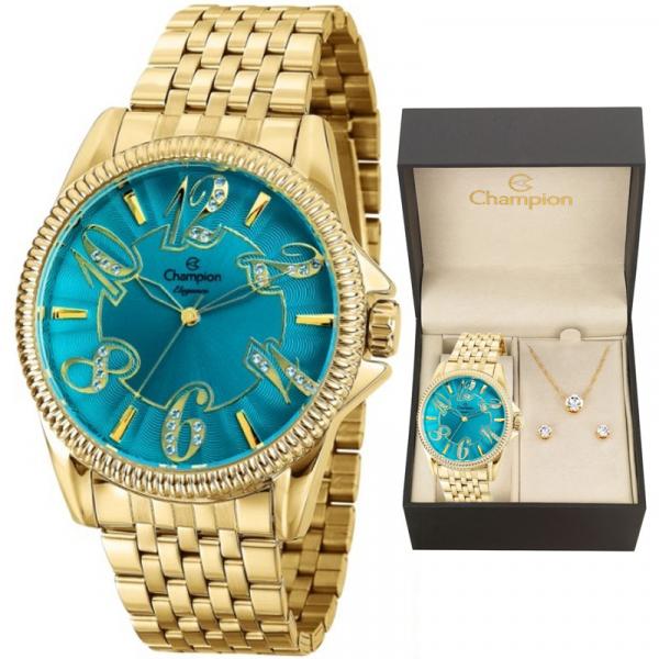 Relógio Champion Kit Feminino Cn27358y C/garantia e Nf