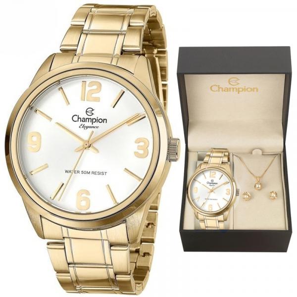 Relógio Champion Kit Feminino Cn27232w C/garantia e Nf