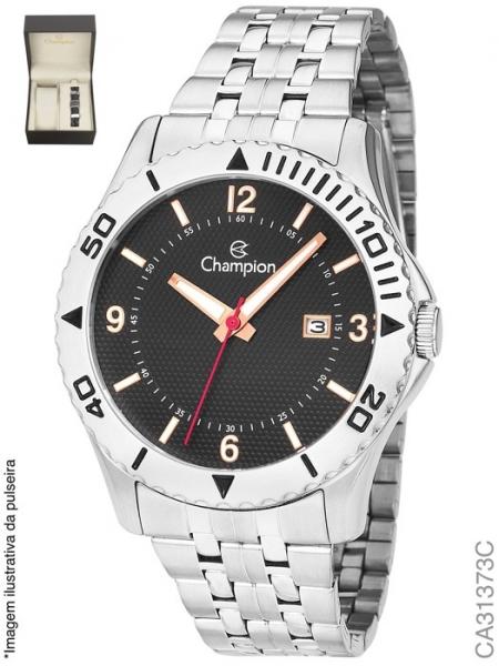 Relógio Champion Masculino Kit Pulseira CA31373C