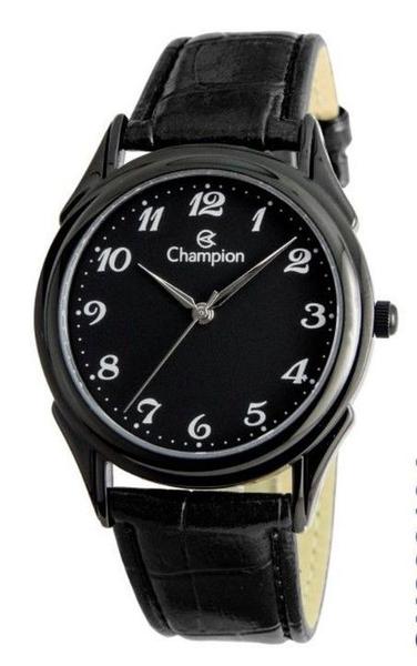 Relógio Champion Masculino Preto Pulseira de Couro Ch22219j - Cod 30029135