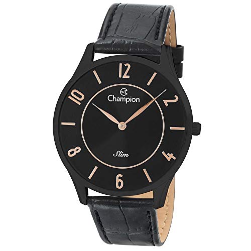 Relógio Champion Masculino Ref: Ca21759n Slim Black