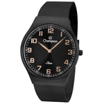 Relógio Champion Masculino Ref: Ca21839p Slim Mesh Black