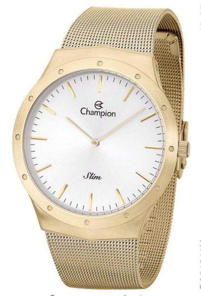 Relógio Champion Masculino Slim Dourado Ca21811h - Cod 30029128