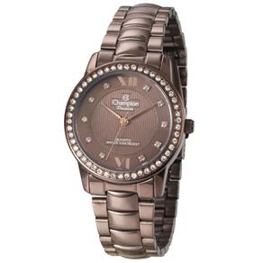 Relógio Champion Passion Feminino Marrom Strass CN29123R