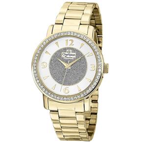 Relógio Champion Passion Feminino Strass CH24599H - Dourado