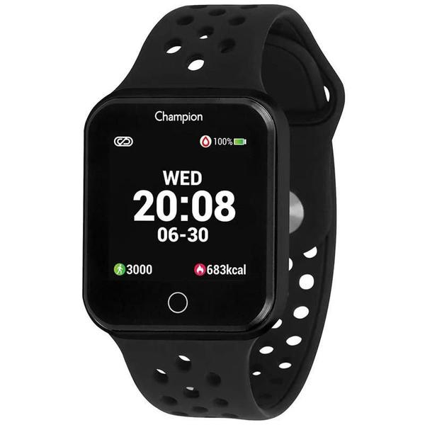 Relógio Champion Preto Smartwatch - CH50006P - Casa das Alianças