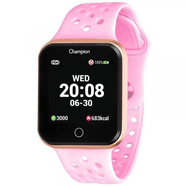 Relógio Champion Pulseira Rosa Smartwatch - CH50006R