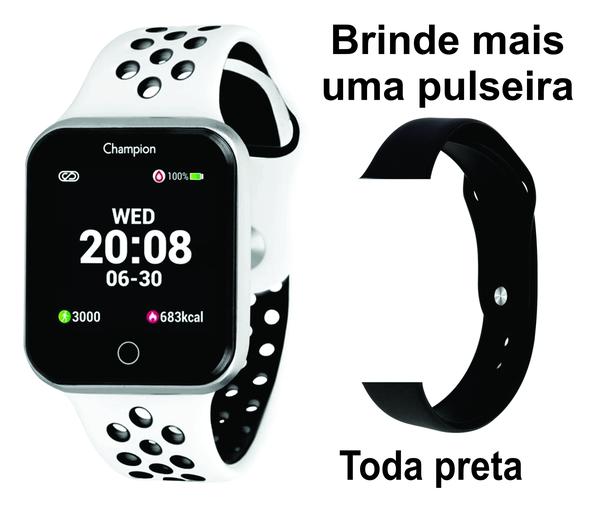 Relógio Champion Smartwatch Bluetooth 4.0 +1 Pulseira Brinde