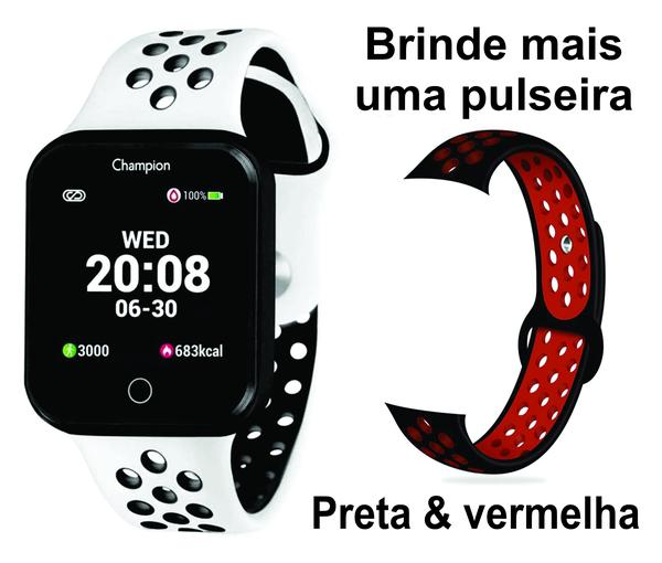 Relógio Champion Smartwatch Bluetooth 4.0 +1 Pulseira Brinde
